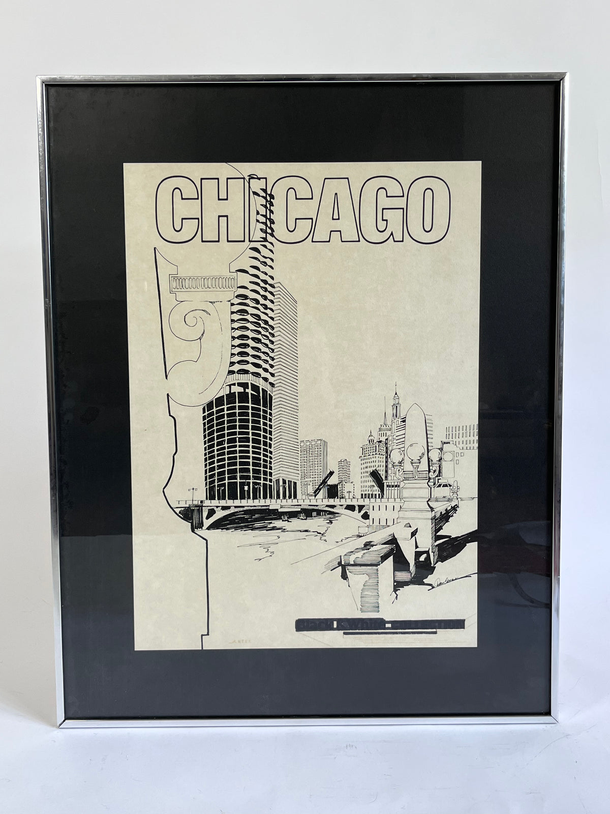 Vintage Chicago Drawing