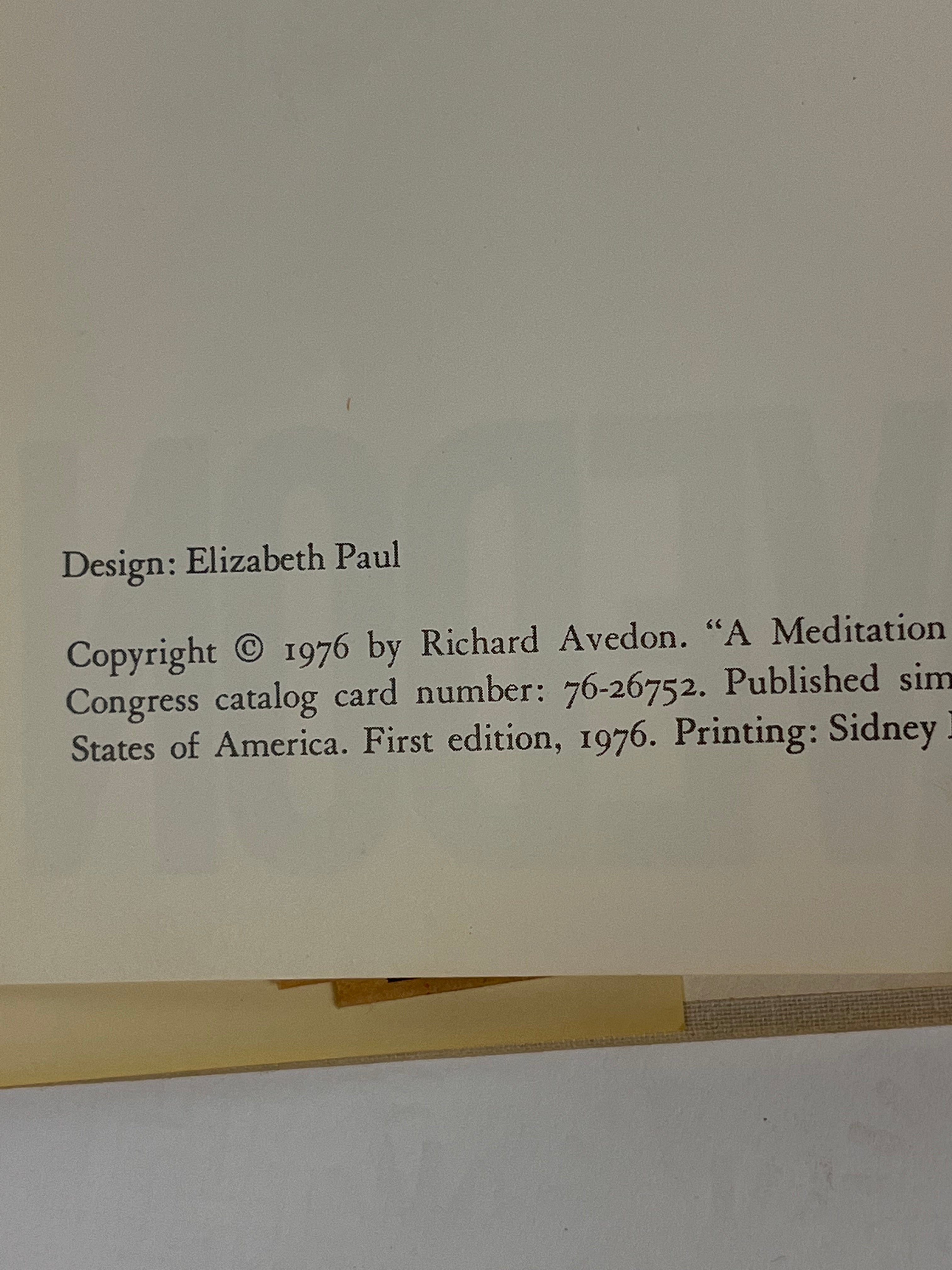 Portraits Richard Avedon First Edition Hardcover Book, 1976 – Dovetail