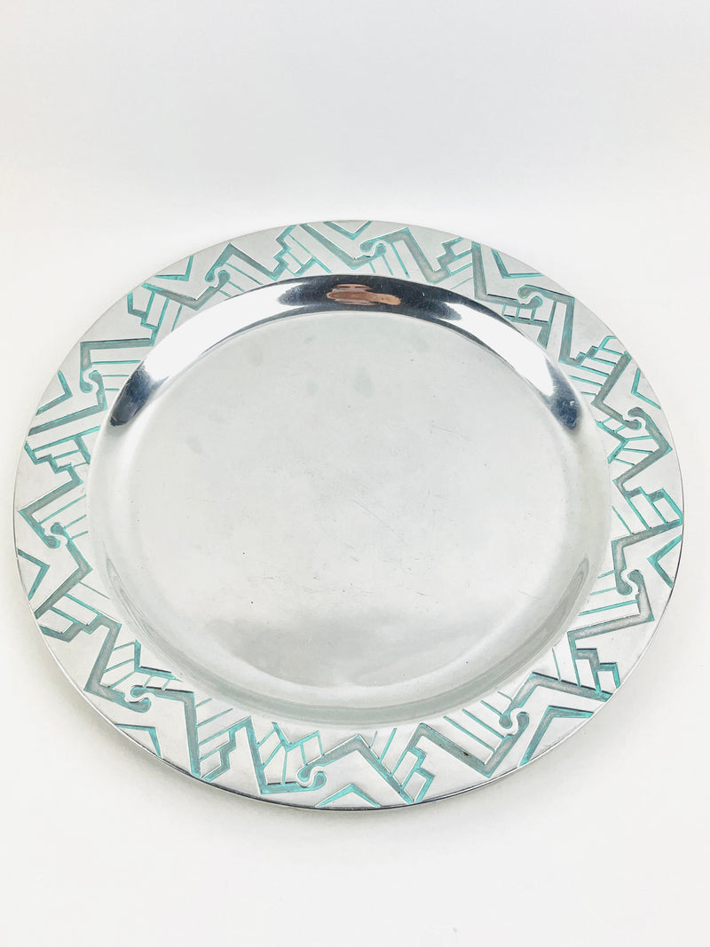 Postmodern Pewter Platter