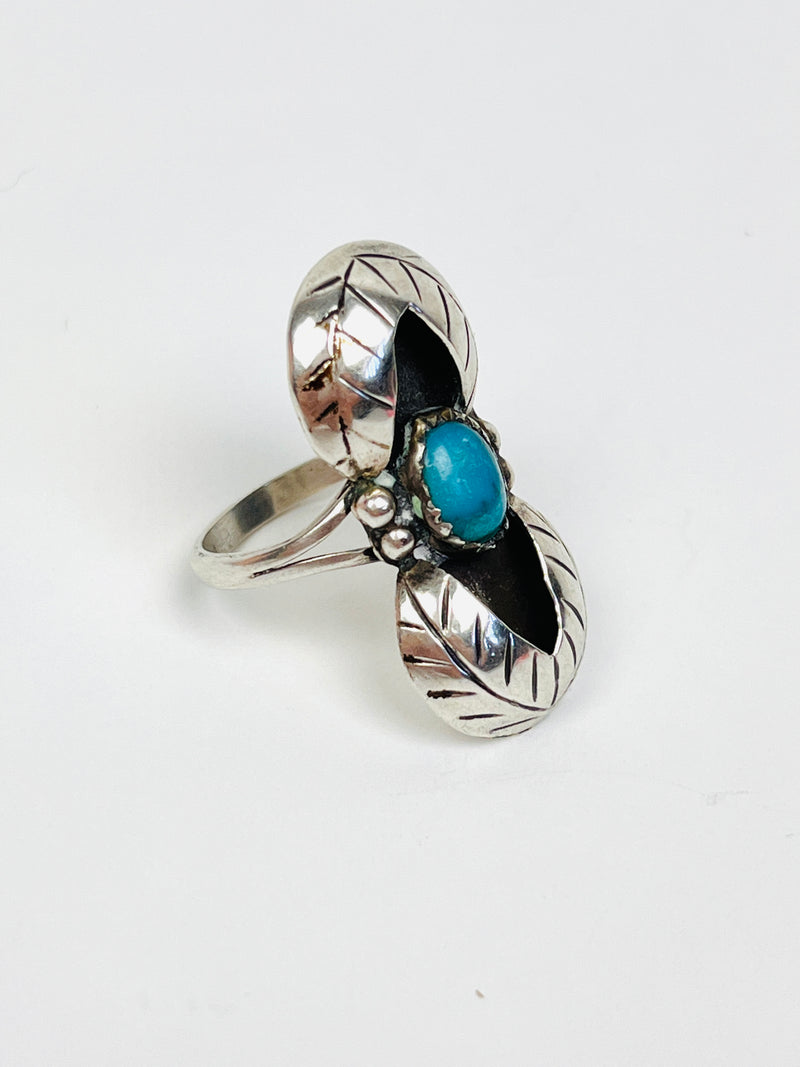 Sterling & Turquoise Navajo Ring