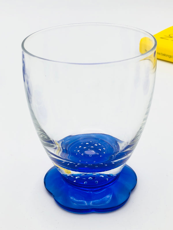 Vintage Blue Flower Base Glasses