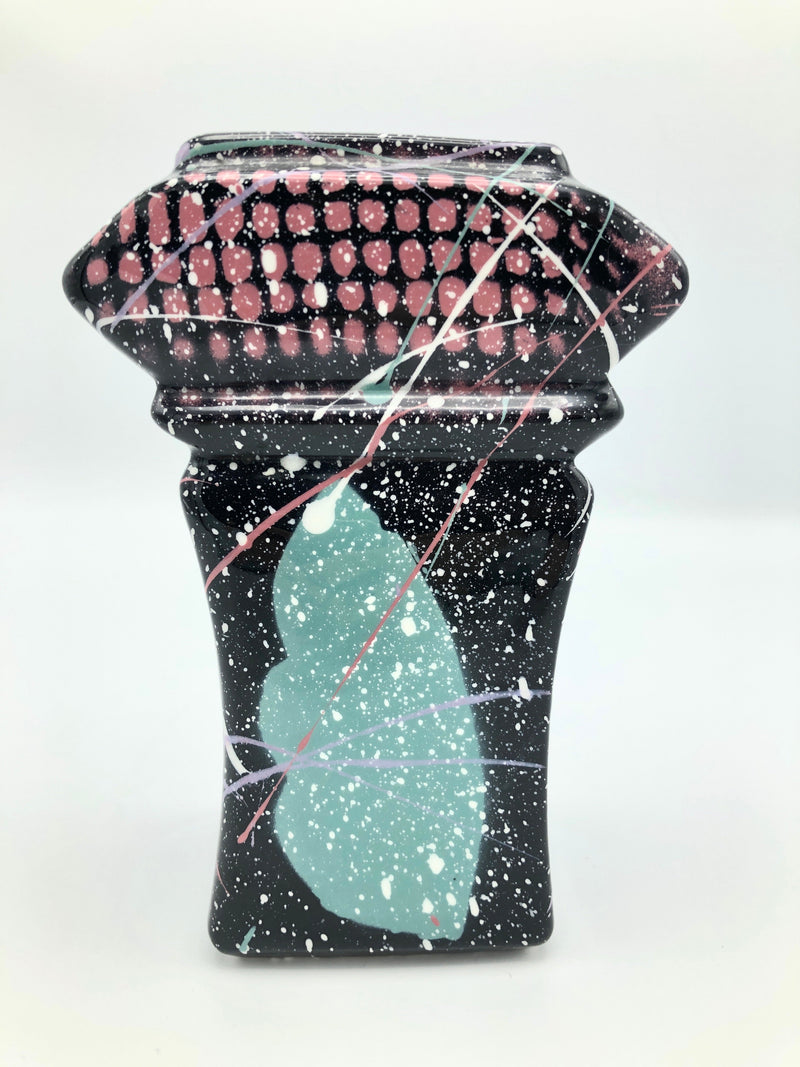 Vintage Postmodern Memphis Era Vase by Rosalyn Tyge