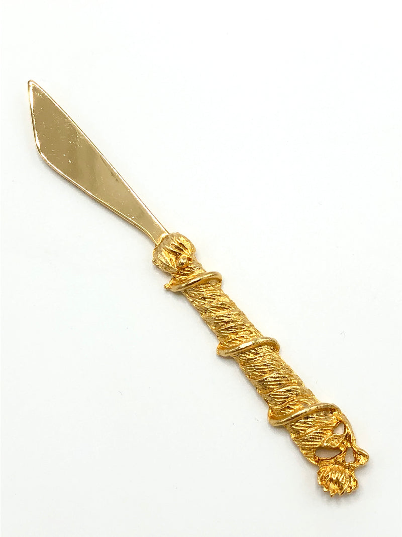 Vintage Gold Plated Cocktail Knives