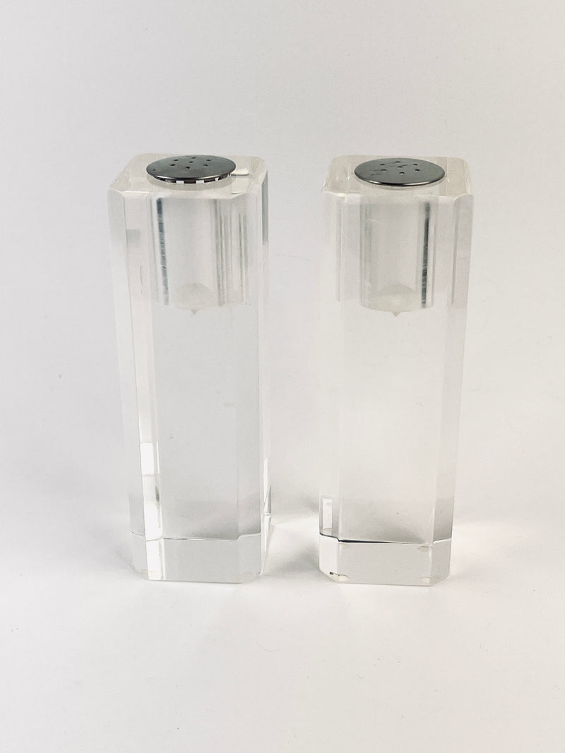 Mid-Century Ritts Astrolite Lucite Salt and Pepper Shakers