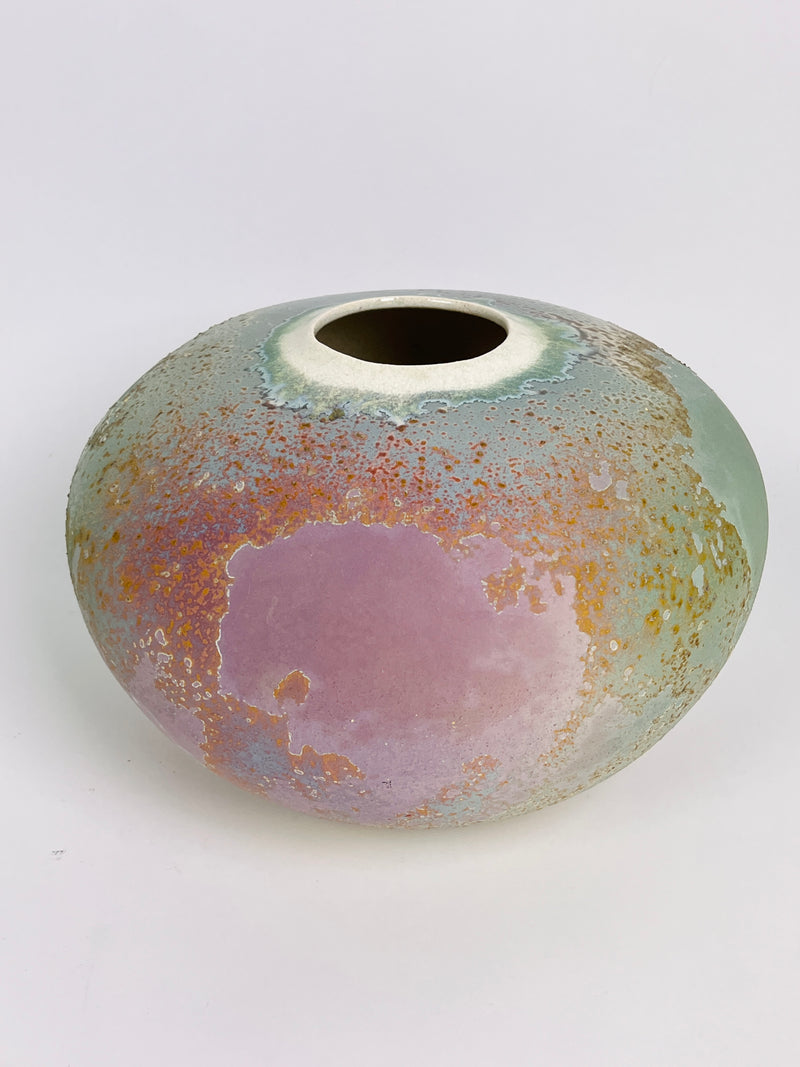 Vintage Tony Evans Raku Vase / Vessel