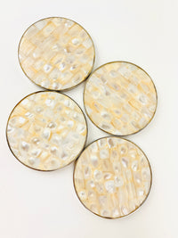 Vintage Mother of Pearl Coasters