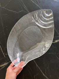 Vintage Glass Shell Bowl