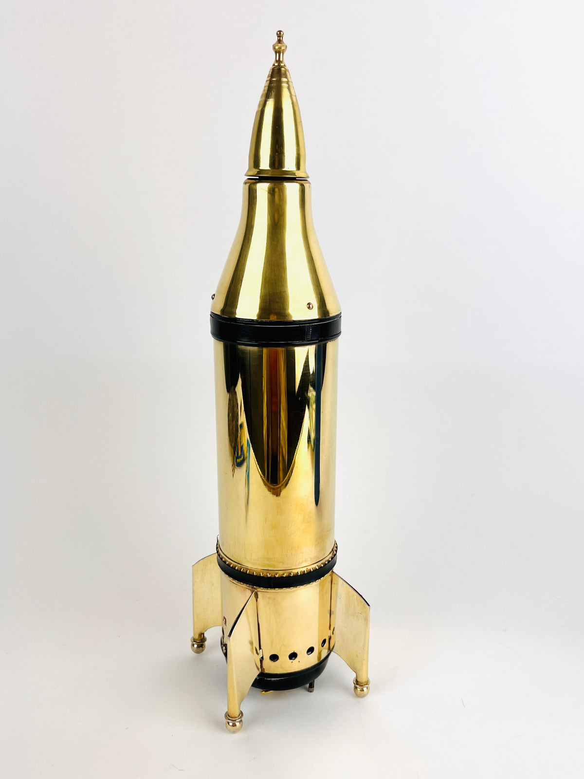Mid-Century Musical United States Rocket Ship Decanter