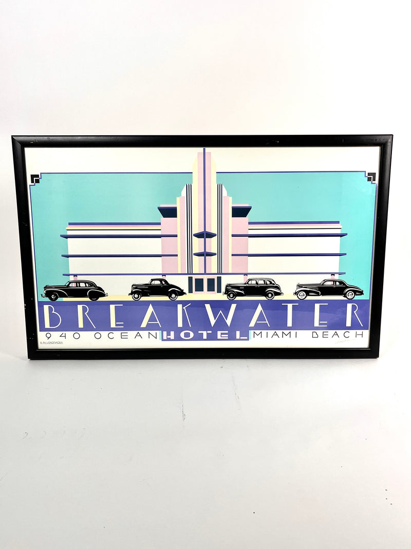 Breakwater Hotel Poster by Woody Vondracek, 1986