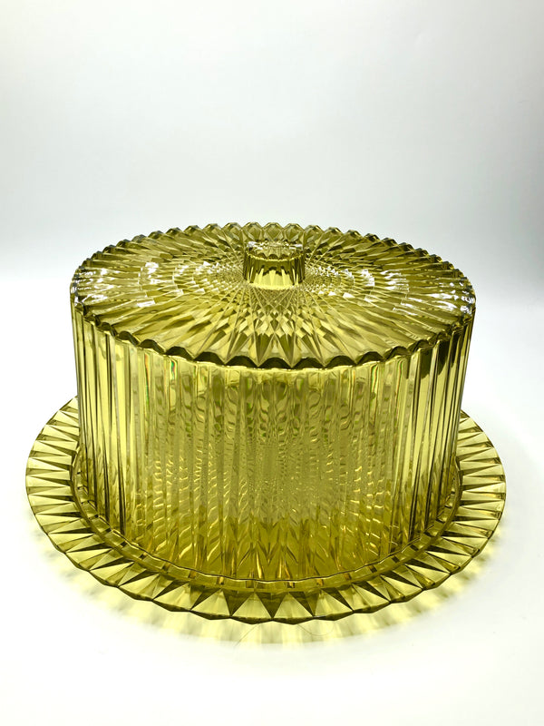 Vintage Chartreuse Cake Platter