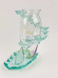 Postmodern Stepped Glass Vase