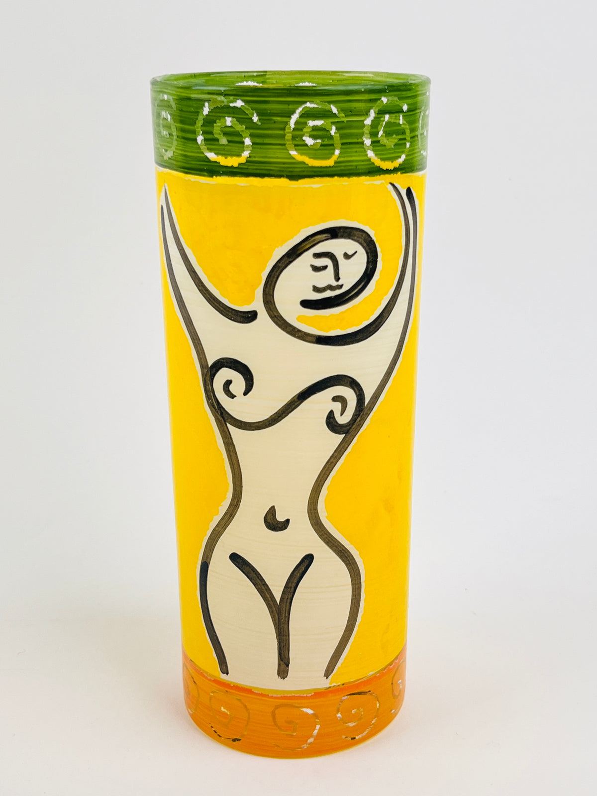 90s Hand-Painted Figurative Glasses