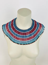 Vintage African Beaded Collar Necklace