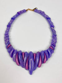 Vintage Italian Purple Plastic Necklace