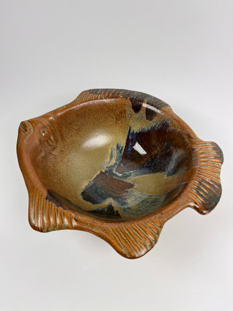 Large Handmade Stoneware Fish Bowl