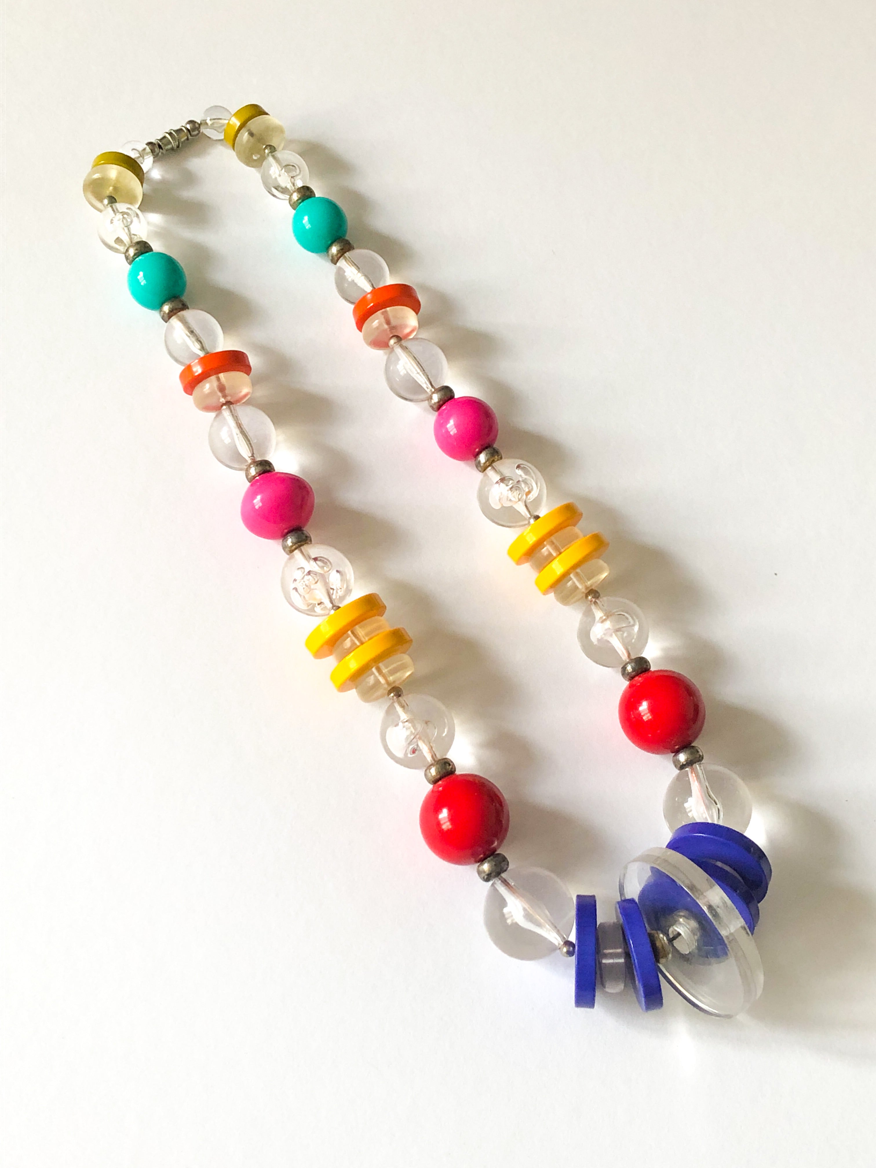 Vintage sales lucite necklace