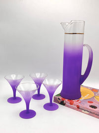 Vintage Violet Ombré Cocktail Set