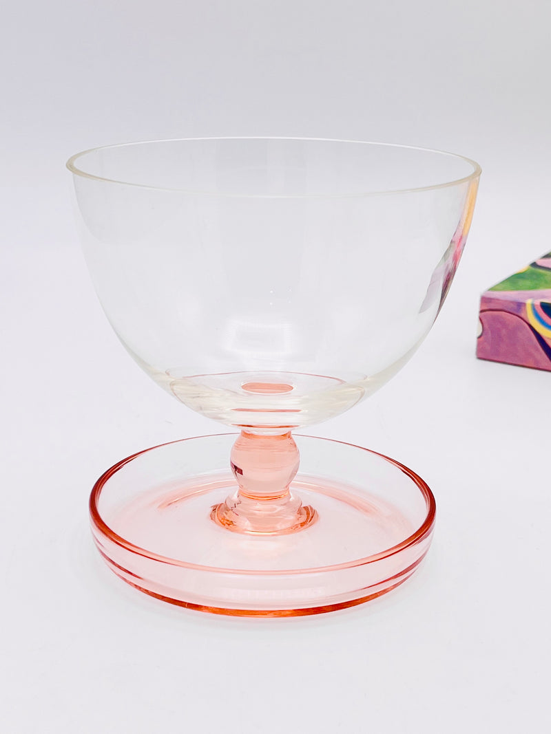 Vintage Multicolor Coupe Glasses