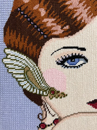 Vintage Flapper Needlepoint