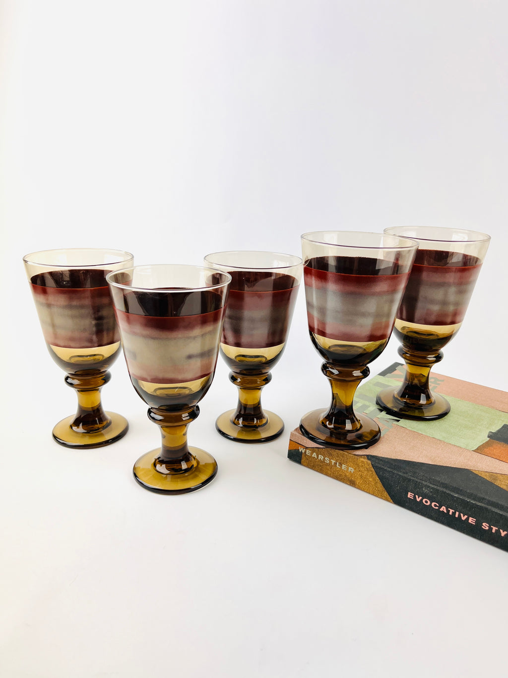 Vintage Earthy Water Goblets