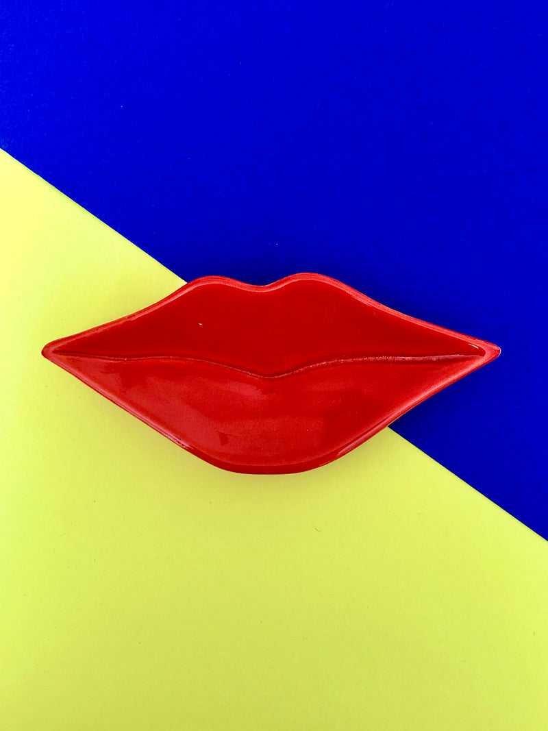 Ceramic Lips Sculpture/Dish, 1982