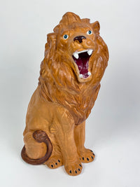 70s Vintage Chalkware Lion Statue
