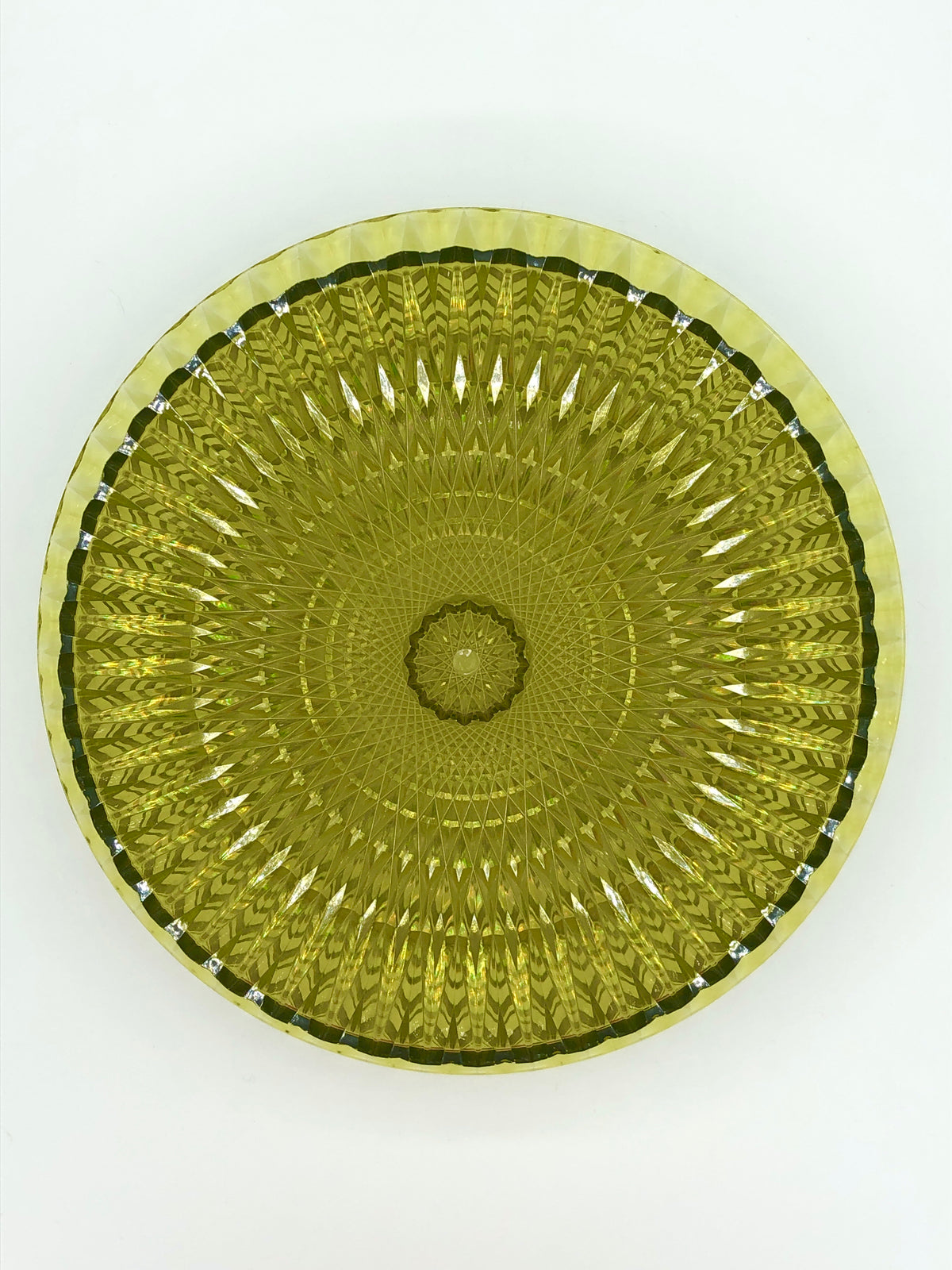 Vintage Chartreuse Cake Platter