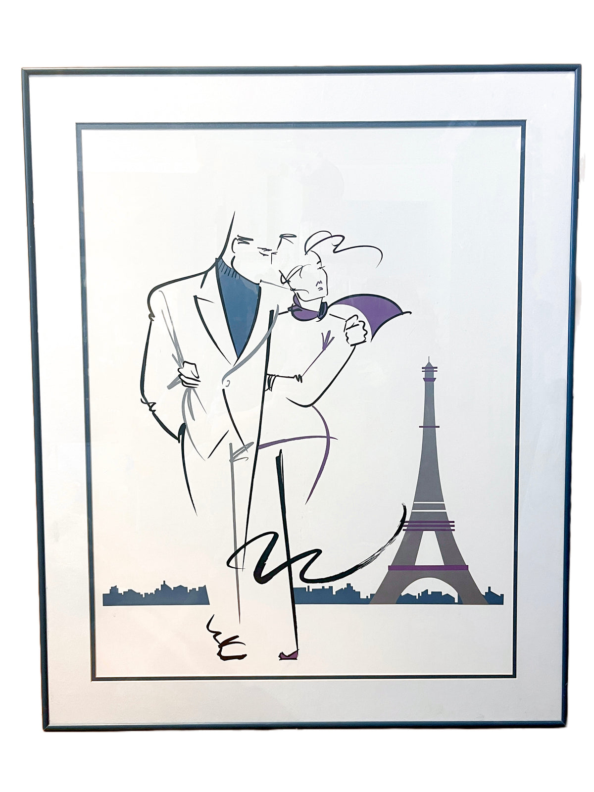 Ty Wilson “Paris Blue” Framed