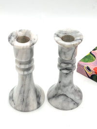 Vintage Marble Candle Holders