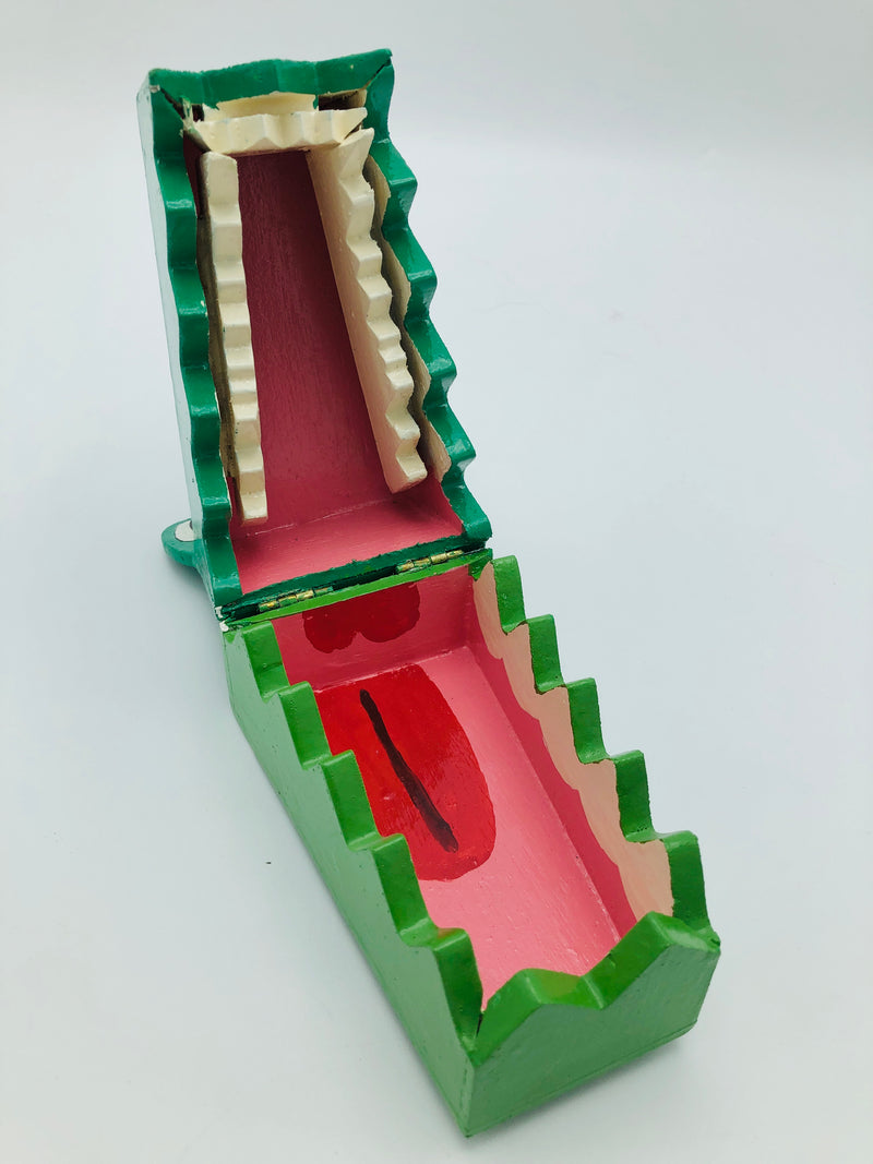 Wood Alligator Box—with TEETH!