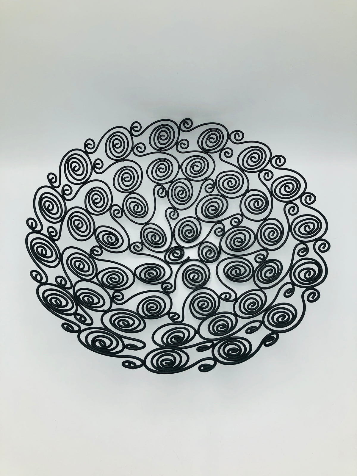Postmodern Metal Spiral Bowl