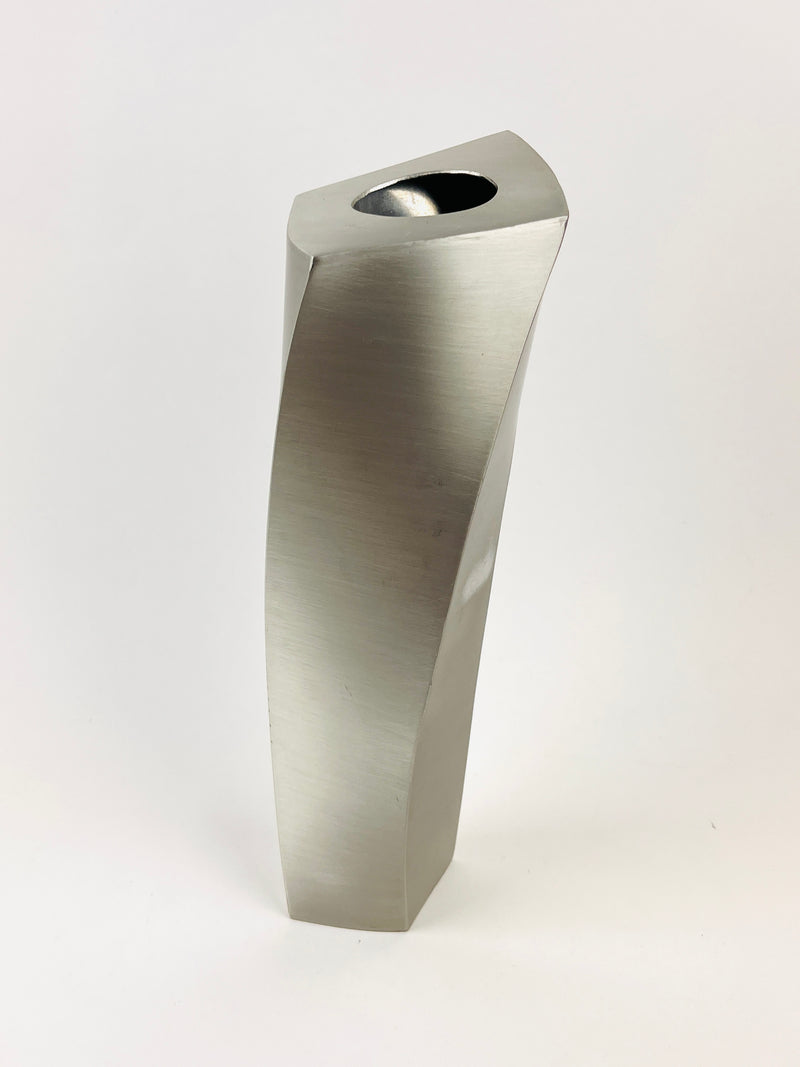 Postmodern Stainless Steel Twist Vase