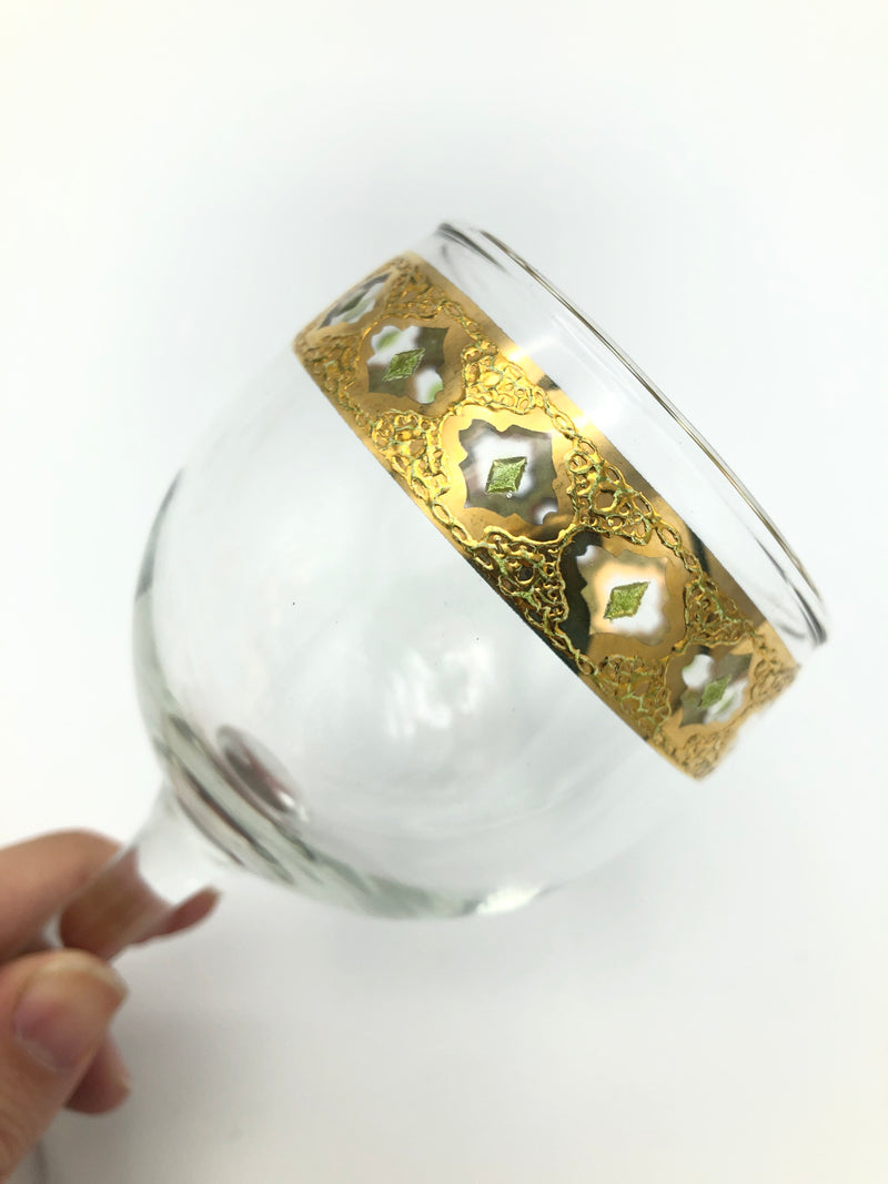 Vintage Gold-Plated Culver Bar Set 7pc
