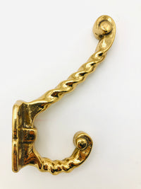 Vintage Hollywood Regency Brass Hooks