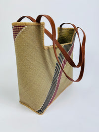 Vintage Woven Straw Tote