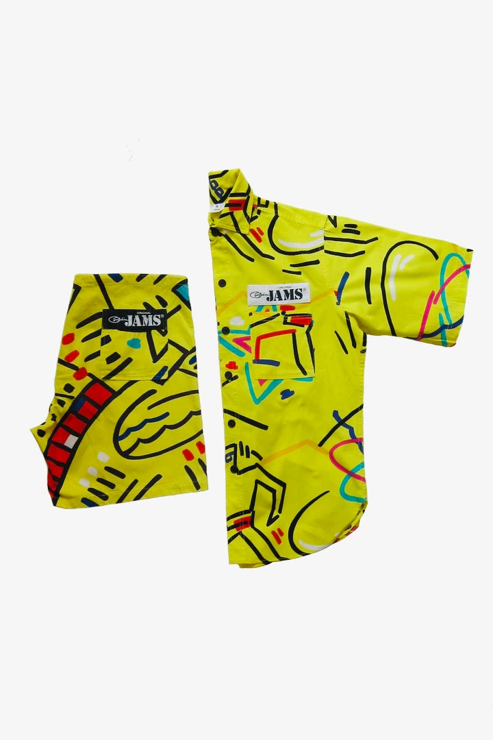Vintage 1980s 2pc Surf Line Original Jams