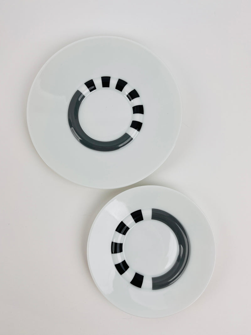 Postmodern Cupola Strada Cups & Saucers by Mario Bellini for Rosenthal Studio Line