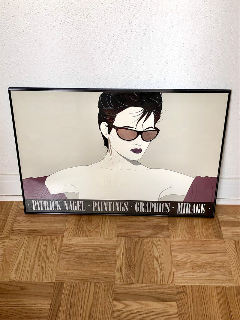 Rare Patrick Nagel Signed Mirage Print