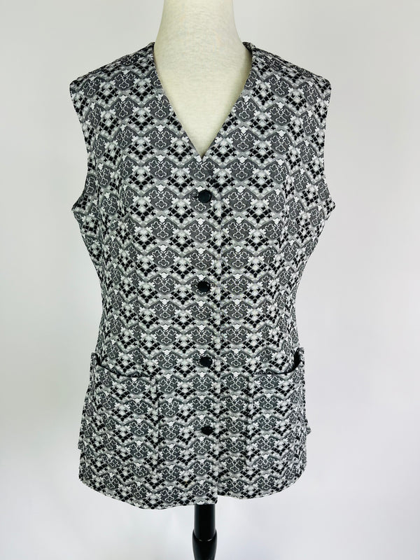 Vintage Print Vest