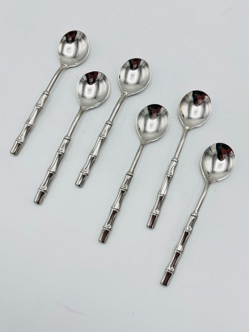 Vintage Demitasse Spoons in Umbrella Stand
