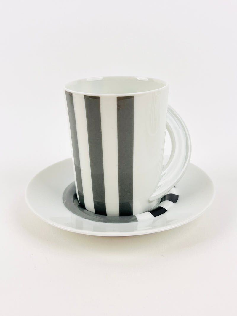 Postmodern Cupola Strada Cups & Saucers by Mario Bellini for Rosenthal Studio Line
