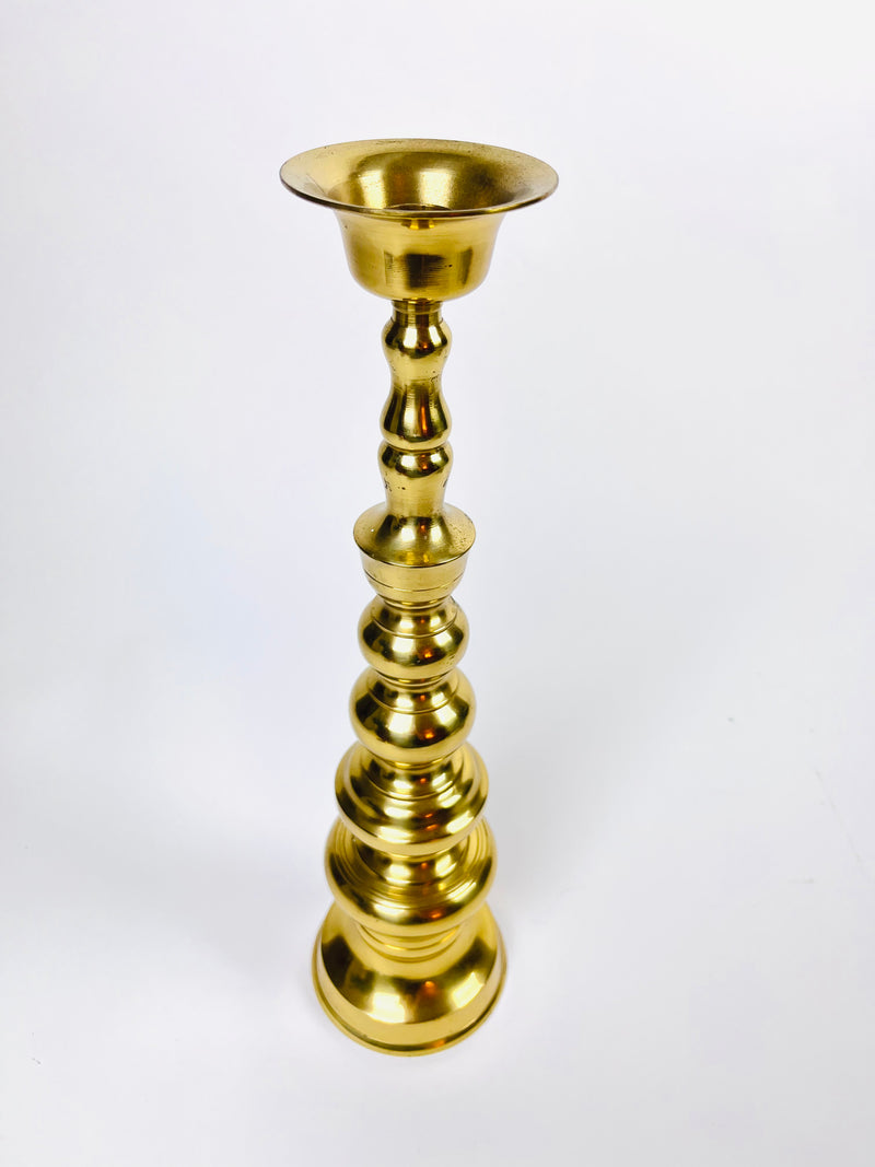 Large Vintage Brass Candle Holder