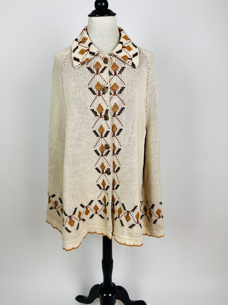 Vintage Knit Poncho