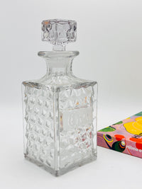 Vintage Pressed Glass Gin Decanter