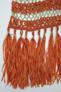 Rare 60s Ribbon Knit Shawl