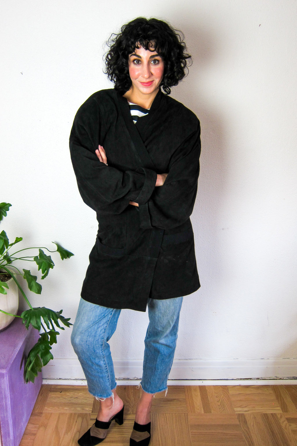 Slouchy 80s Suede Jacket