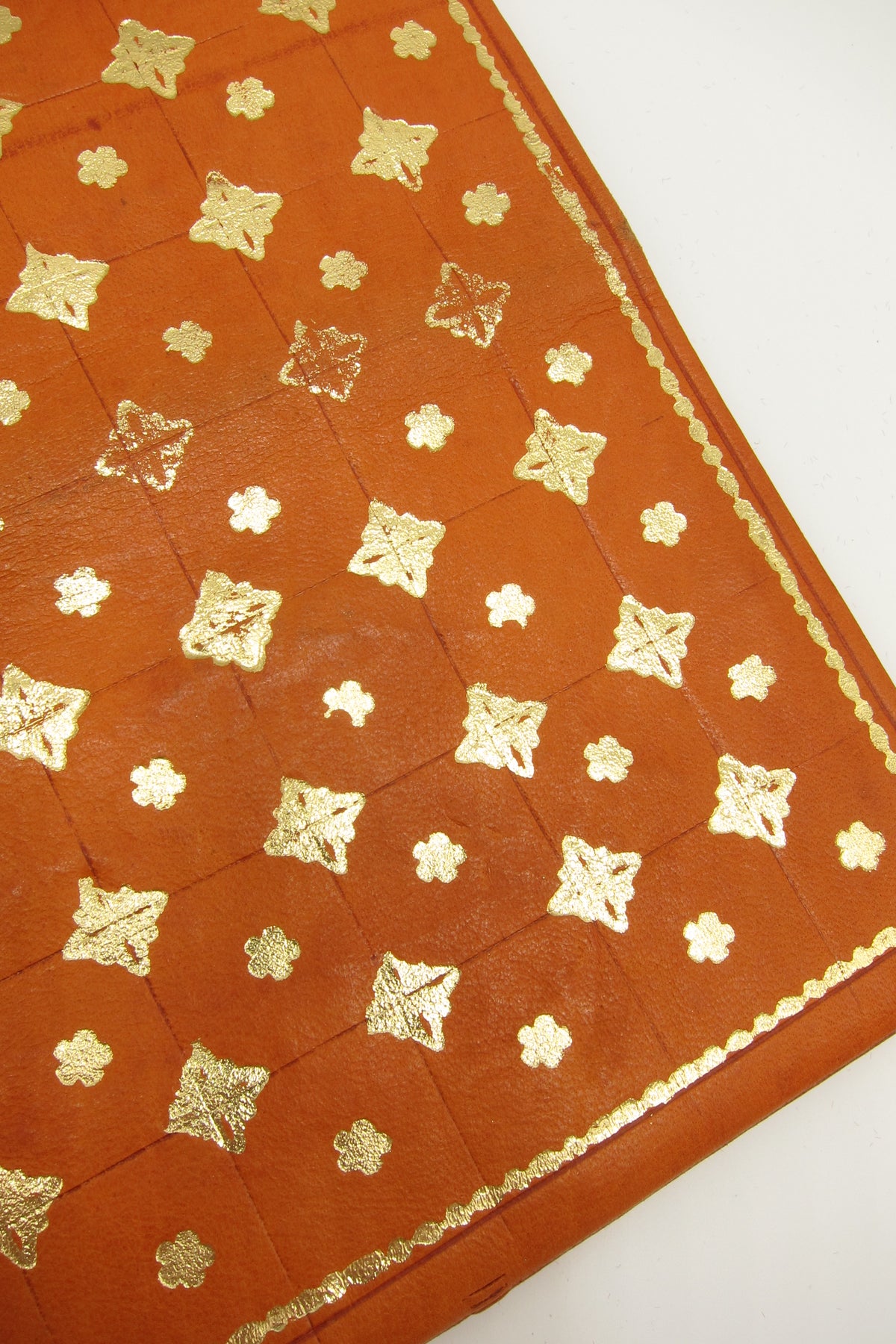 Copy of Vintage Florentine 22K Gold Accented Leather Wallet - Orange