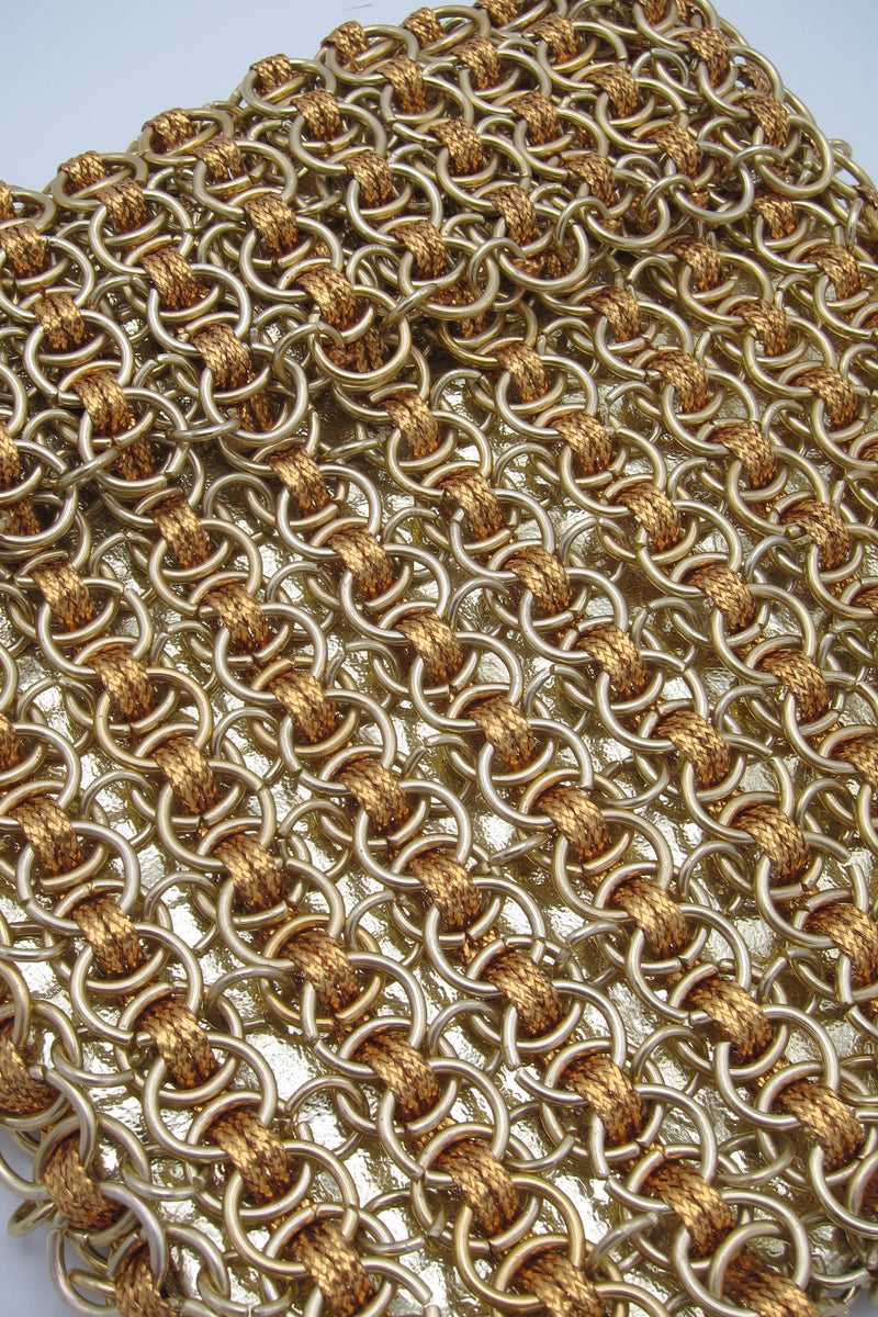 Vintage Gold Chain-Link Purse