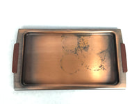 Vintage Stamped Copper Glassware Set