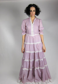 Vintage Gunne Sax Purple Prairie Dress